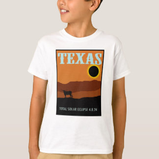 テキサス州旅行ポスターEclipse Tシャツ