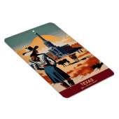 テキサス州旅行：あなたの冒険は柔軟を待つ マグネット (右側)