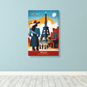 テキサス州旅行:まるで外国みたいだ キャンバスプリント (インサイチュ (ウッドフロア))