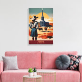 テキサス州旅行:冒険が待ち受ける キャンバスプリント (インサイチュ (リビング))