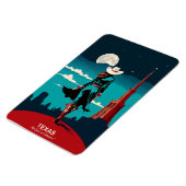 テキサス州旅行:冒険の精神に柔軟 マグネット (左側)