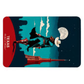 テキサス州旅行:冒険の精神に柔軟 マグネット (横)