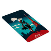 テキサス州旅行:冒険の精神に柔軟 マグネット (右側)