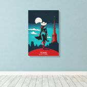 テキサス州旅行：冒険の精神 キャンバスプリント (インサイチュ (ウッドフロア))