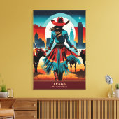 テキサス州旅行：西が始まる場所 キャンバスプリント (インサイチュ (リビング))