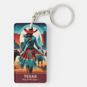 テキサス州旅行:西が始まる場所 キーホルダー (裏面)