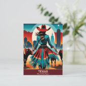 テキサス州旅行:西が始まる場所 ポストカード (スタンド正面)