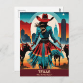 テキサス州旅行:西が始まる場所 ポストカード (正面/裏面)