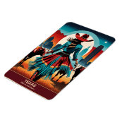 テキサス州旅行：西が柔軟に始まる場所 マグネット (左側)