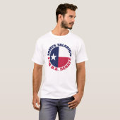 テキサス州旗をあしらったジェームズ・タラリコ米国上院議員 Tシャツ (正面フル)