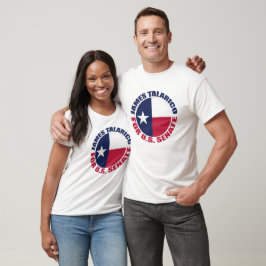 テキサス州旗をあしらったジェームズ・タラリコ米国上院議員 Tシャツ