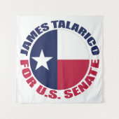 テキサス州旗ジェームズ・タラリコ米国上院議員 タペストリー (正面)