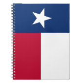テキサス州旗付きノート州 ノートブック (正面)