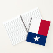 テキサス州旗(テキサス州) ノートブック (内部)