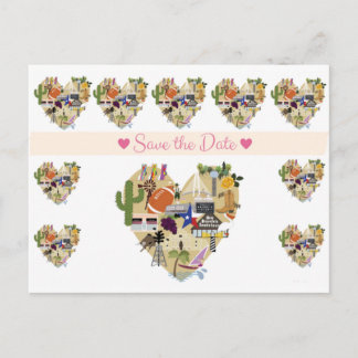 テキサス州日付ポストカードの保存 案内ポストカード