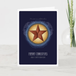 テキサス州星のクリスマスカード シーズンカード