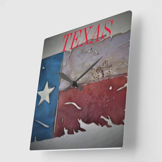 テキサス州時計 スクエア壁時計 (傾斜)