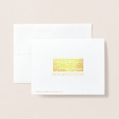 テキサス州晴れと明るいクリスマスグリーティングカード 箔カード (裏面封筒付き)