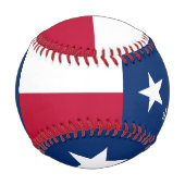 テキサス州最高のパパ、アメリカ愛国心、テキサス州国旗 野球ボール (裏面)