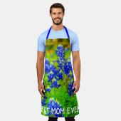 テキサス州最高のブルーボネッツ母の日 エプロン (着用した状態)