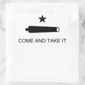 テキサス州来に乗れ 長方形シール (バッグ)