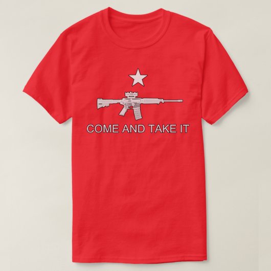 テキサス州来スタイルとTake It AR15 Tシャツ (デザイン正面)