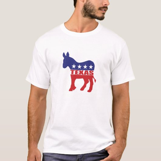 テキサス州民主党員のろば Tシャツ (正面)