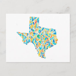 テキサス州水彩カスタマイズ可能はがき ポストカード