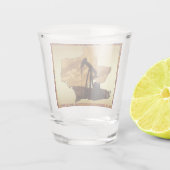 テキサス州油ウェルポンプジャック ショットグラス (裏面)