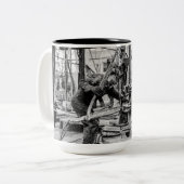 テキサス州油場の荒地 ツートーンマグカップ (正面左)