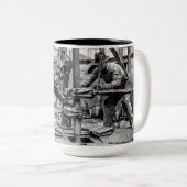 テキサス州油場の荒地 ツートーンマグカップ (正面右)