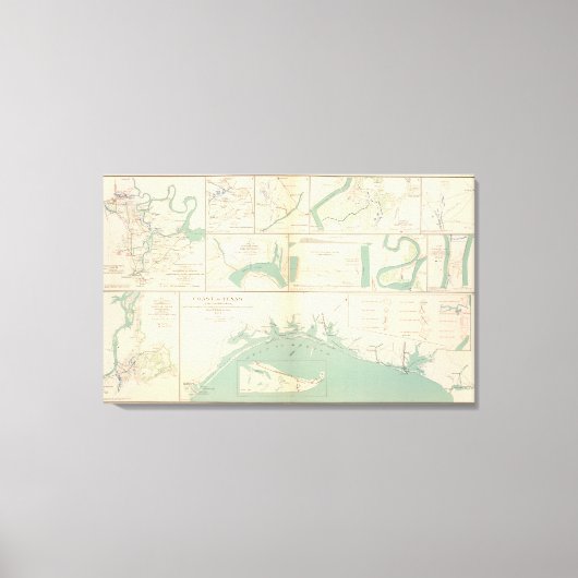 テキサス州海岸 キャンバスプリント (正面)