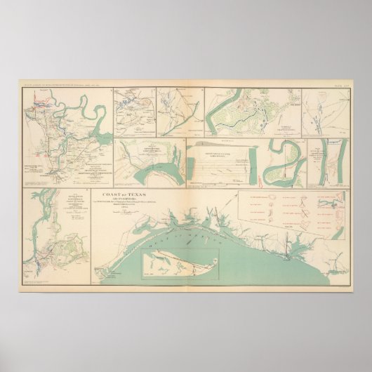 テキサス州海岸 ポスター (正面)