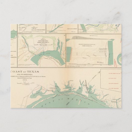 テキサス州海岸 ポストカード (正面)