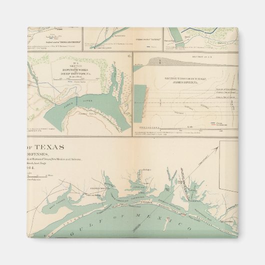 テキサス州海岸 マグネット (正面)