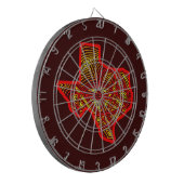 テキサス州版画 ダーツボード (正面左)