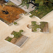 テキサス州牧場の風景。 ジグソーパズル (側面)