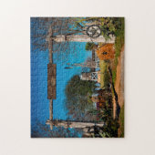 テキサス州牧場の風景。 ジグソーパズル (縦)