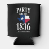 テキサス州独立記念日1836州旗パーティーホーム 缶クーラー (正面)