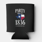 テキサス州独立記念日1836州旗パーティーホーム 缶クーラー (裏面)