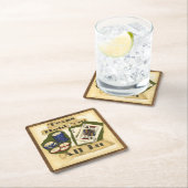 テキサス州王とエースと手を握れ スクエアペーパーコースター (インサイチュ)