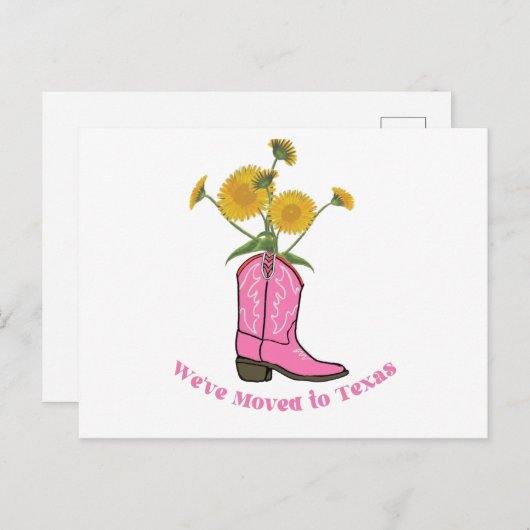 テキサス州発表に移動 シーズンポストカード (正面/裏面)
