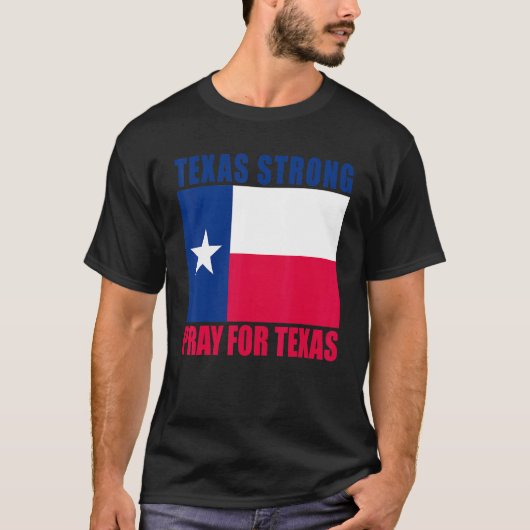 テキサス州祈強テキサス州国旗 Tシャツ (正面)