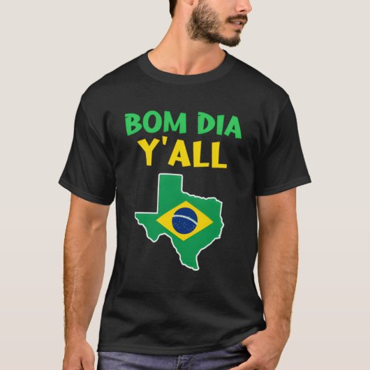 テキサス州移民のためのブラジ誇りを持ったルテシャン Tシャツ (正面)