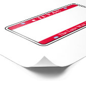 テキサス州空白の州免許プレート フォトプリント            (角)