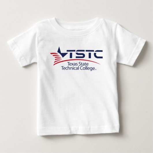 テキサス州立技術大学のロゴ ベビーTシャツ (正面)