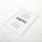 テキサス州立技術大学 卒業 箔招待状 (回転した状態)