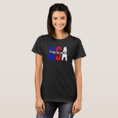 テキサス州米国ヴィンテージ愛国者と誇りを持った米国市民 Tシャツ (正面フル)