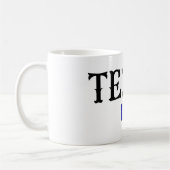 テキサス州米国州マップ国旗 コーヒーマグカップ (左)