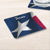 テキサス州紙コースター スクエアペーパーコースター (アングル)